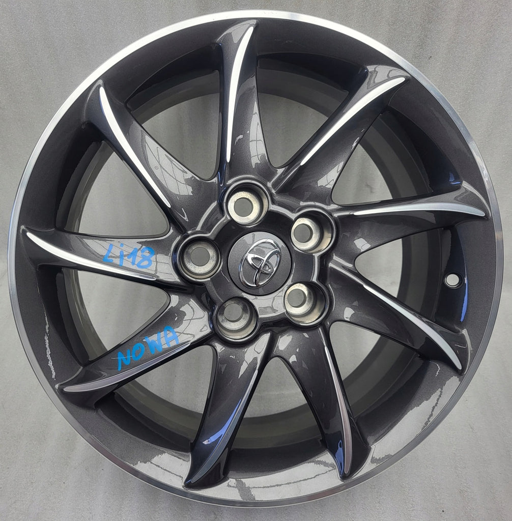 1x Alufelge 17 Zoll 7.0" 5x114.3 45ET Glanz Grau PZ406-T067F Toyota Avensis FEL2757963610wq