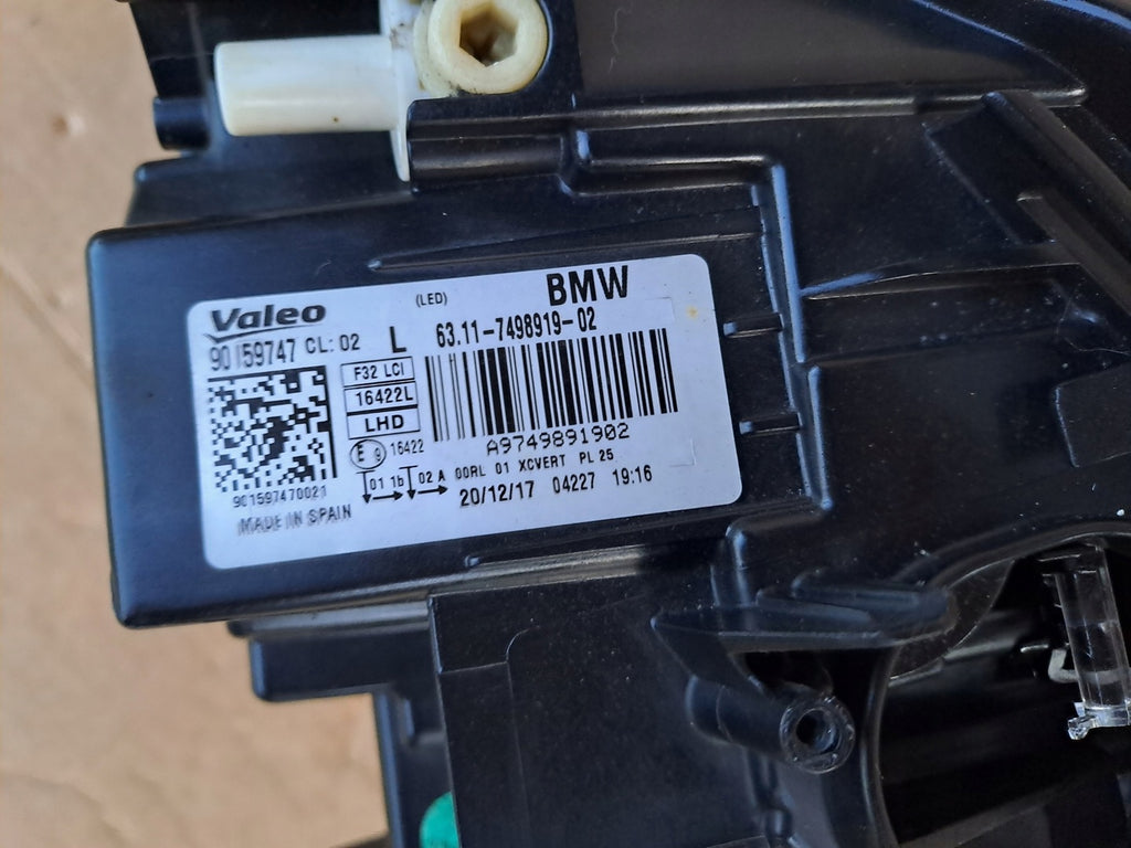 Frontscheinwerfer BMW 4 F36 F32 F33 7498919-02 LED Links Scheinwerfer Headlight SCH5141199907ce