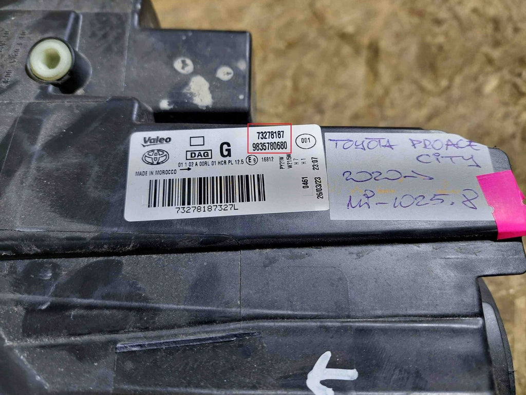 Frontscheinwerfer Toyota Proace City Box Verso 73278187 Rechts oder Links