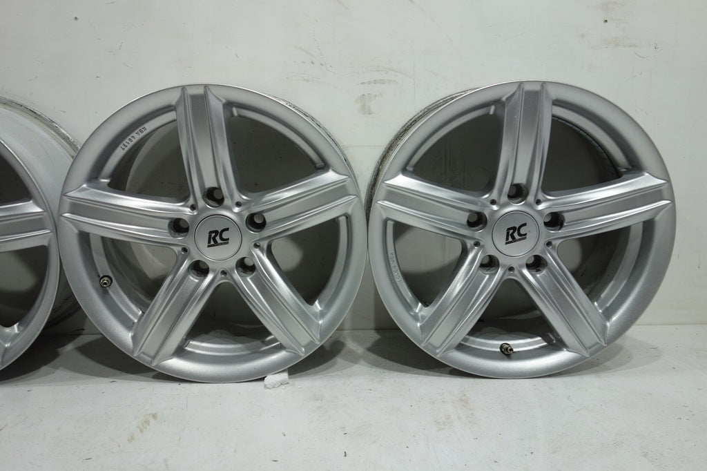 4x Alufelge 16 Zoll 7.5" 5x120 34ET Glanz Silber RC21-706 BMW Rim Wheel FEL9087822833dh