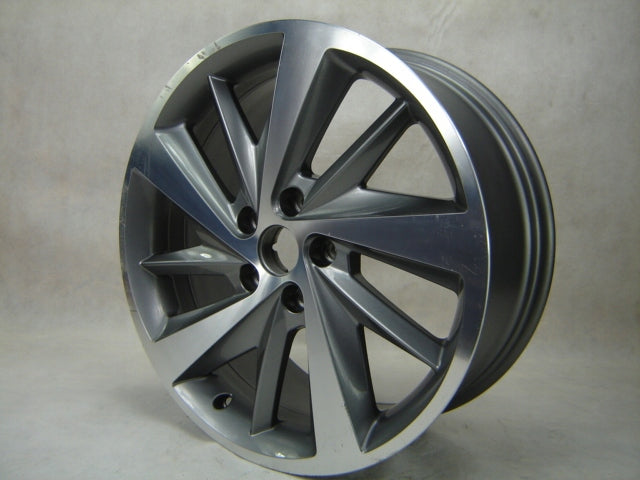 1x Alufelge 18 Zoll 7.5" 5x112 51ET Glanz Grau 5F0601025E Mg Toledo Rim Wheel FEL1566442299ip