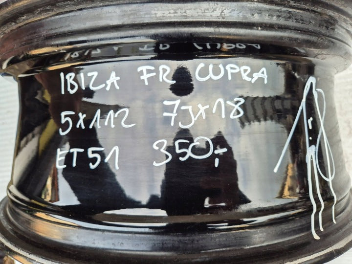 1x Alufelge 18 Zoll 7.0" 5x112 51ET 6F0601025E Cupra Ibiza I V Rim Wheel FEL4194139608bi
