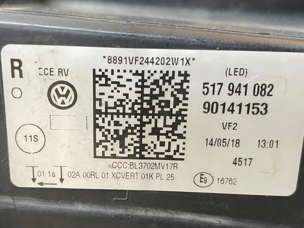 Frontscheinwerfer VW Golf Sportsvan 517941082 LED Rechts Scheinwerfer Headlight SCH3036002905nz