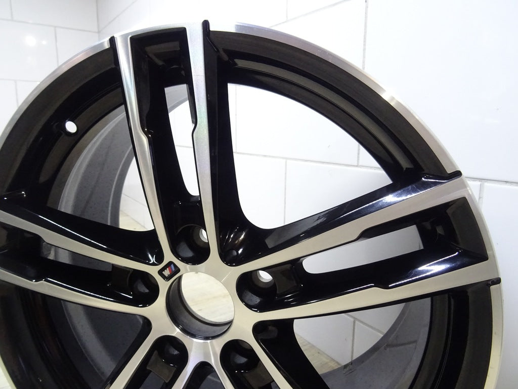 1x Alufelge 18 Zoll 8.0" 5x120 52ET Glanz Schwarz 8009703 BMW 1 F21 F20 FEL9094036281fq