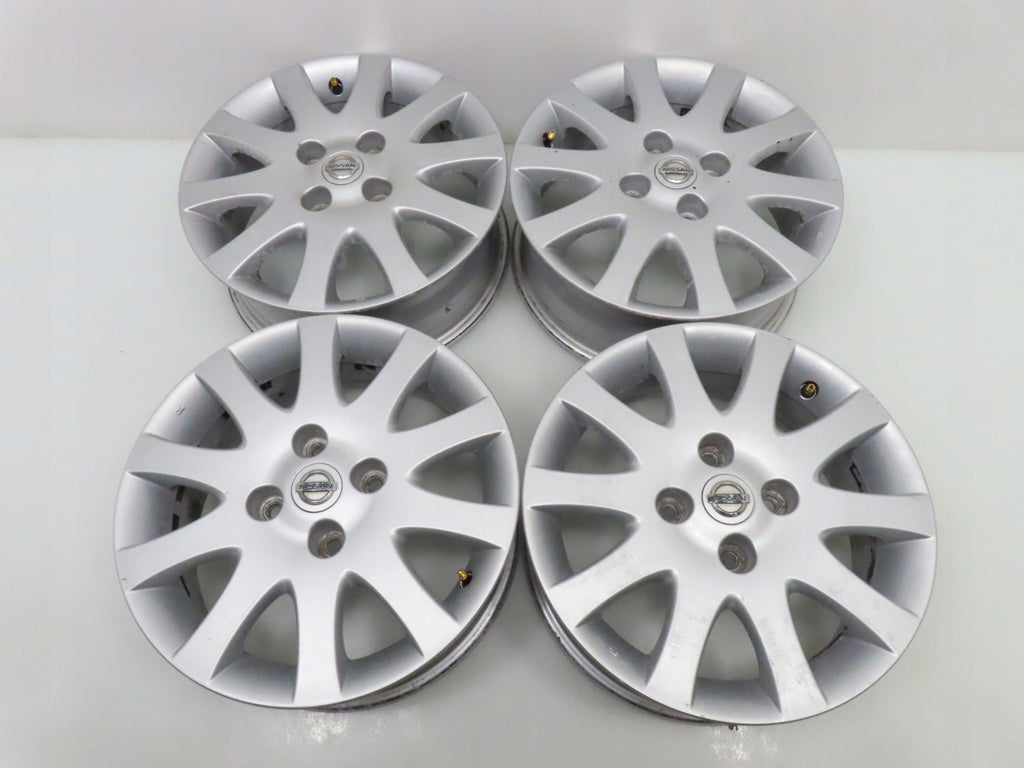 4x Alufelge 16 Zoll 6.0" 4x114.3 45ET Silber Nissan I Rim Wheel FEL6572200694vo