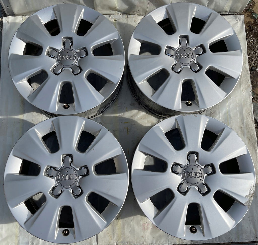 4x Alufelge 15 Zoll 6.0" 5x112 47ET Glanz Silber 8P0601025BP Audi Rim Wheel