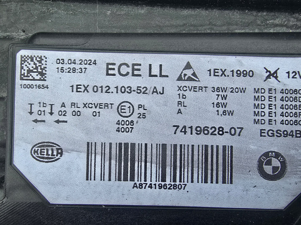 Frontscheinwerfer BMW 3 F30 F31 7419628-07 Full LED Rechts Headlight SCH3261844431gt