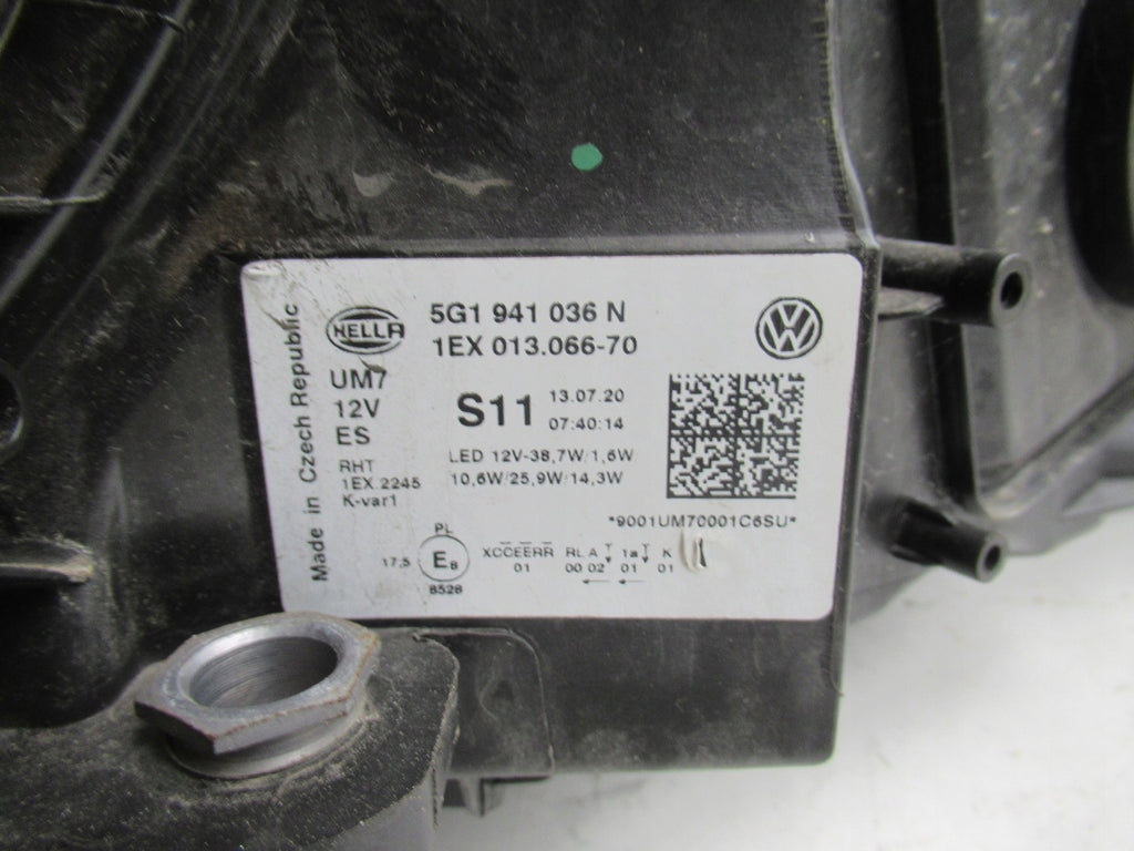 Frontscheinwerfer VW Golf VII 5G1941036N LED Rechts Scheinwerfer Headlight SCH5656485257zh