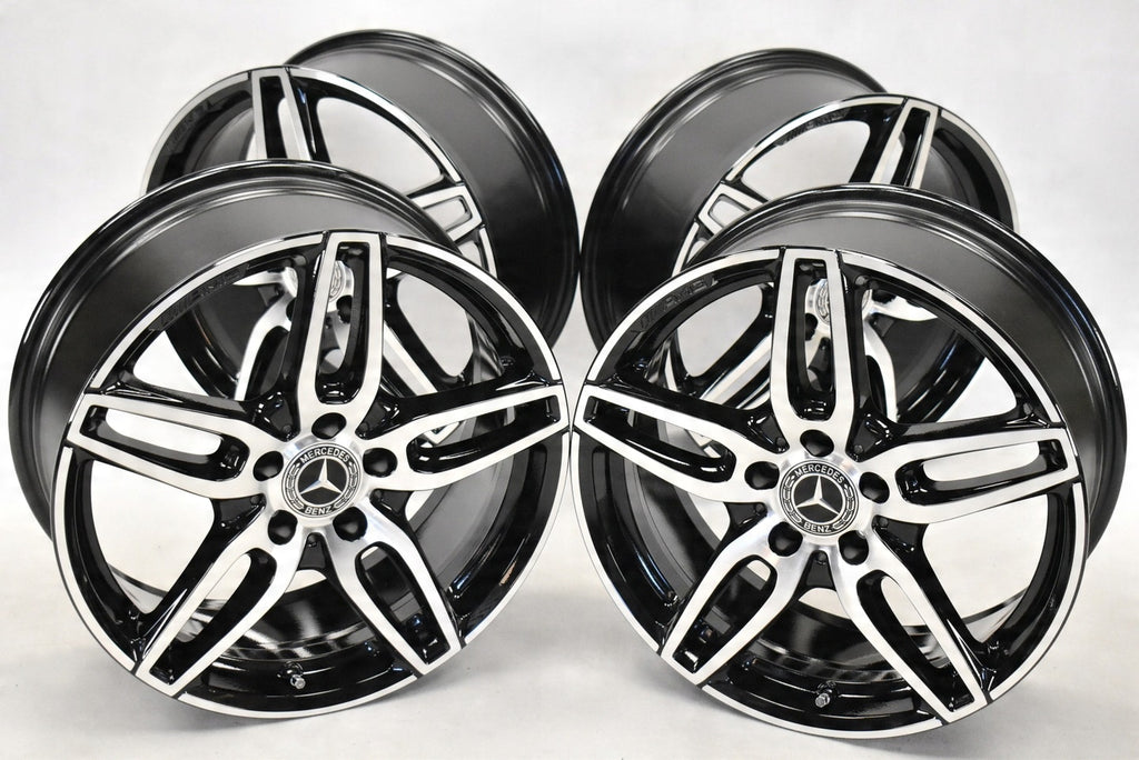 4x Alufelge 18 Zoll 7.5" 5x112 52ET Glanz Schwarz A1764010700 Mercedes-Benz Vito