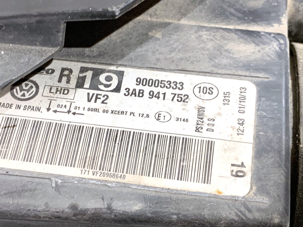 Frontscheinwerfer VW Passat B7 3AB941752 Rechts Scheinwerfer Headlight SCH8394895950xv