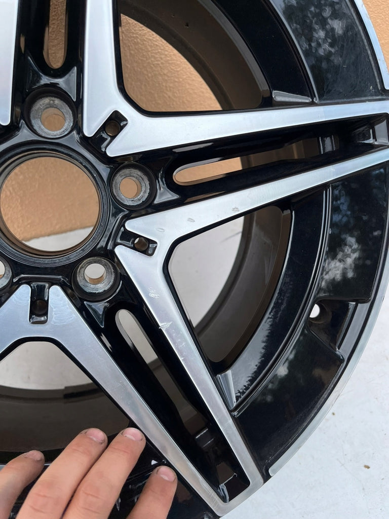 1x Alufelge 18 Zoll 9.0" 5x112 Schwarz A2064016600 Mercedes-Benz W206 Rim Wheel FEL6202137754va