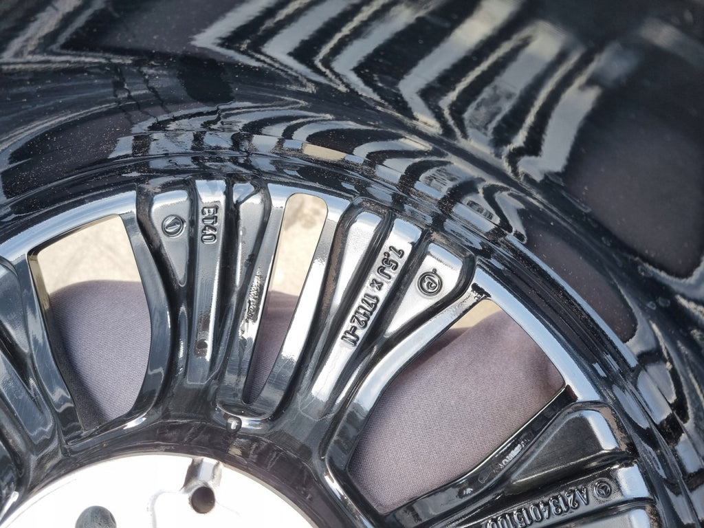 4x Alufelge 17 Zoll 7.5" 5x112 40ET Glanz Schwarz A2134015100 Mercedes-Benz FEL2920450926fm