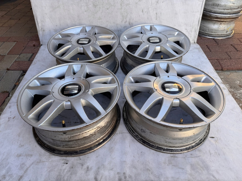 4x Alufelge 15 Zoll 6.0" 5x100 38ET 1M0601025H Seat I Rim Wheel FEL9729737571ni