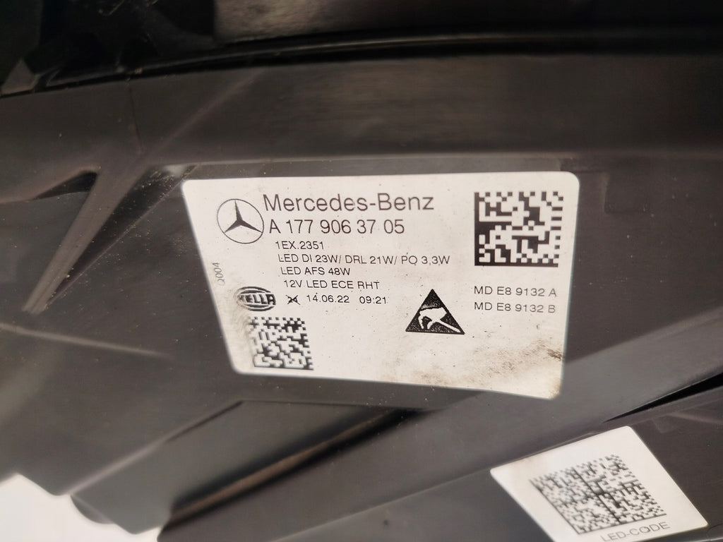 Frontscheinwerfer Mercedes-Benz W177 A1779063705 Full LED Links Headlight SCH2933868560yw