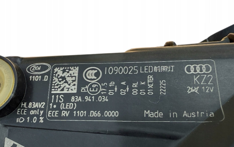 Frontscheinwerfer Audi Q3 Full LED Ein Satz Scheinwerfer Headlight