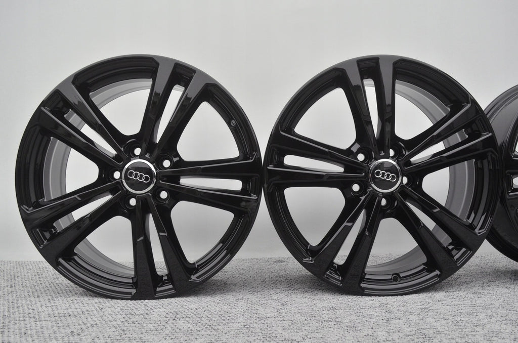 4x Alufelge 18 Zoll 7.5" 5x112 Schwarz Audi C5 B6 B7 Rim Wheel FEL3477735949wh