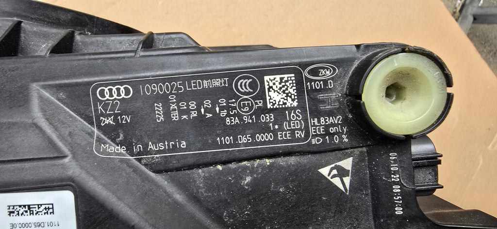 Frontscheinwerfer Audi Q3 83A941033 Full LED Links Scheinwerfer Headlight SCH1149551685ja