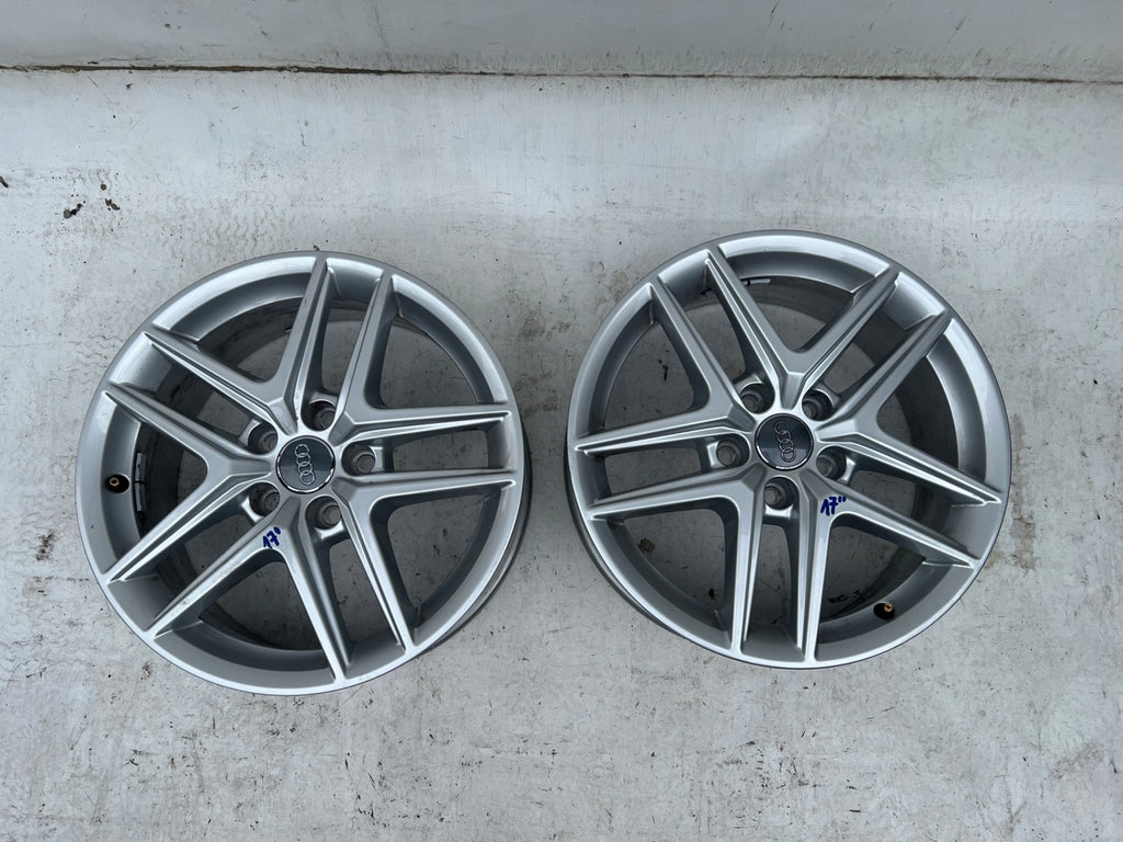 1x Alufelge 17 Zoll 6.5" 5x112 28ET Glanz Silber 8W9601025 Audi A4 B9 Rim Wheel FEL2054998634zg
