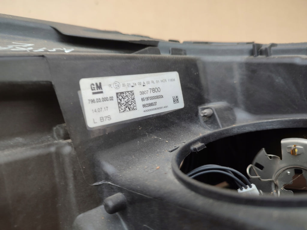 Frontscheinwerfer Opel Astra K 39077800 Links Scheinwerfer Headlight SCH3425256224wr