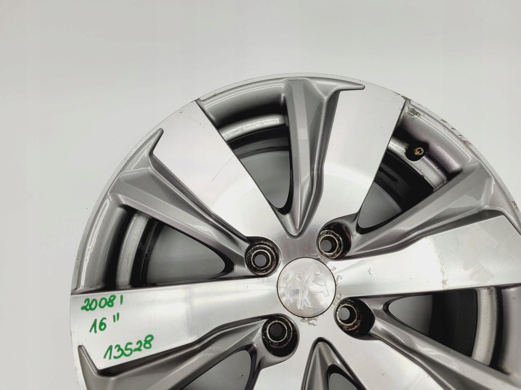 1x Alufelge 16 Zoll 6.5" 4x108 20ET Glanz Grau 9813557977 Peugeot 2008 I FEL8944166083wd
