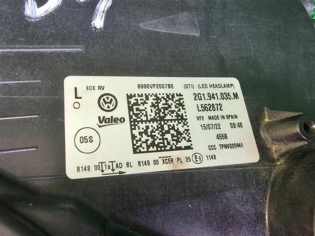 Frontscheinwerfer VW Polo 2G1941035M Links Scheinwerfer Headlight SCH9153308709qn