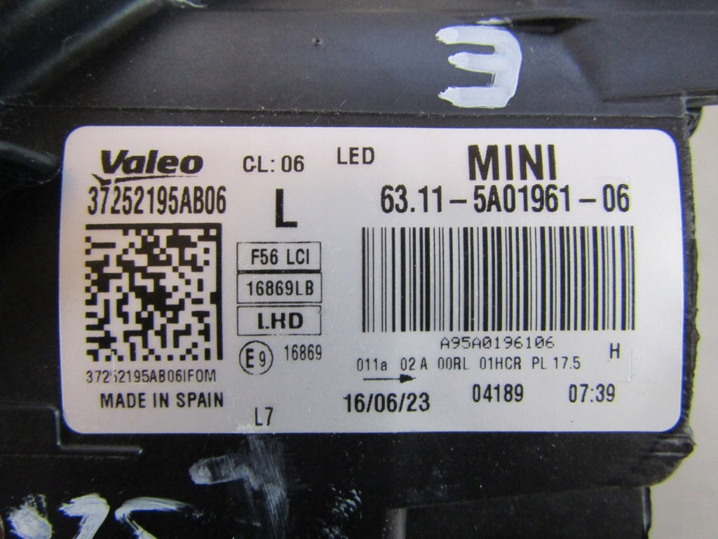 Frontscheinwerfer Mini F57 F56 F55 5A01961-06 Rechts Scheinwerfer Headlight SCH2253230089io