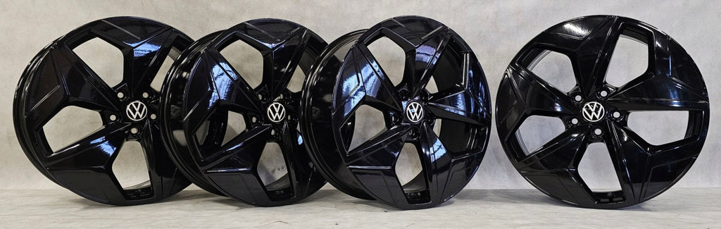 4x Alufelge 19 Zoll 7.5" 5x112 51ET Glanz Schwarz 5G0601025 VW Golf Vii FEL3399775648xo