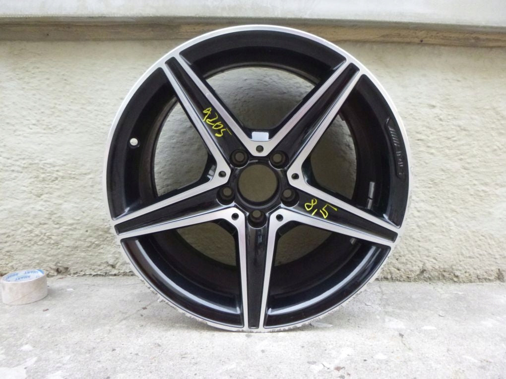 1x Alufelge 18 Zoll 8.5" 5x120 49ET Mercedes-Benz A205 Rim Wheel