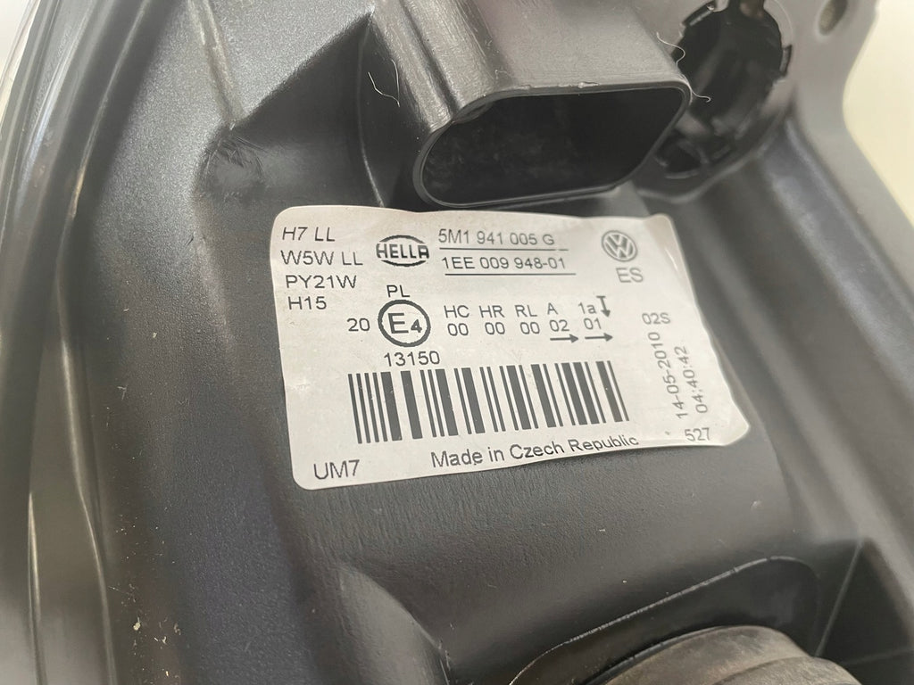 Frontscheinwerfer VW Golf VI Plus 5M1941005 Links Scheinwerfer Headlight SCH1168809995vl