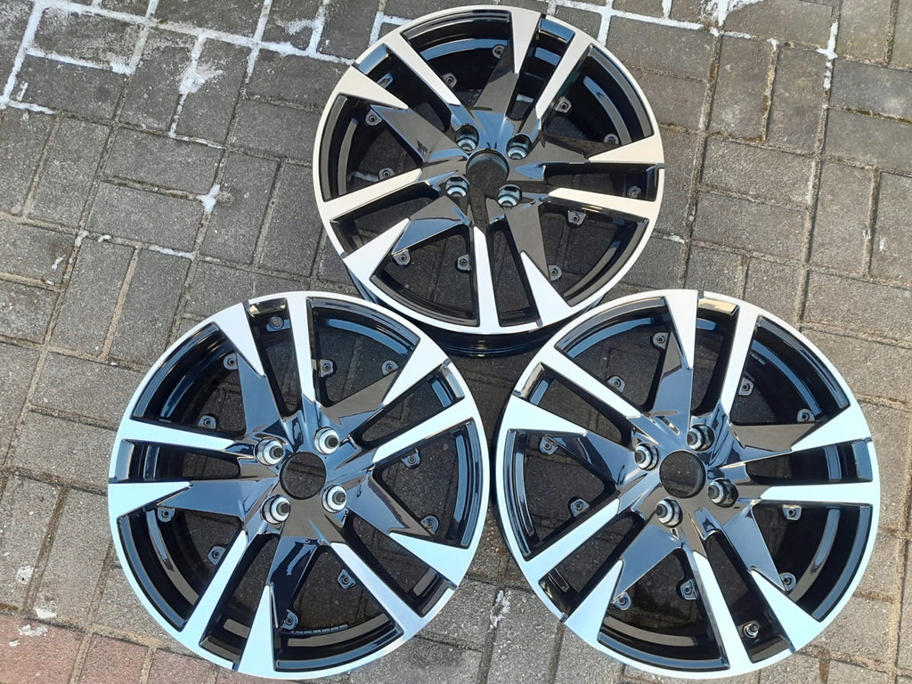 1x Alufelge 18 Zoll 7.0" 4x108 35ET Glanz Schwarz 9828186880 Peugeot 2008 I FEL5249641994ak