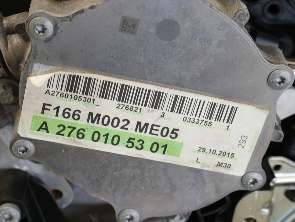 Motor Mercedes-Benz Gle W166 276821 3.0 106TKm Benzin Engine Unkomplett