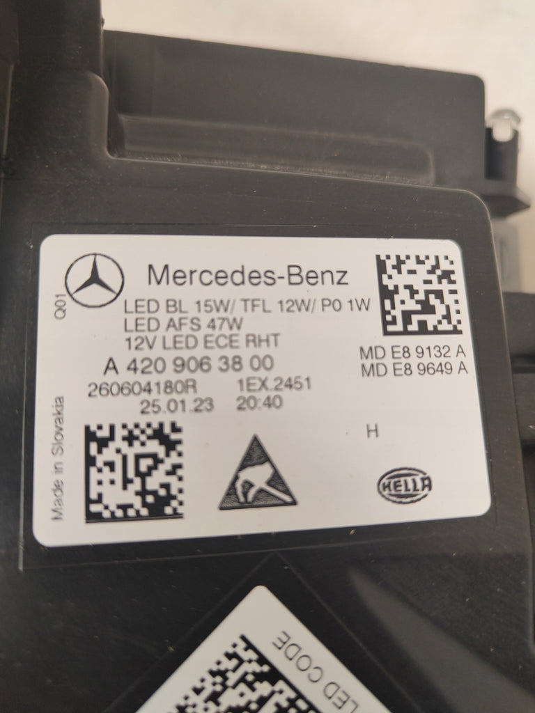 Frontscheinwerfer Mercedes-Benz Citan A4209063800 A4208857100 Links Headlight