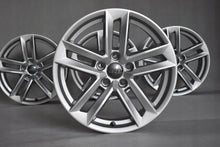 Laden Sie das Bild in den Galerie-Viewer, 4x Alufelge 17 Zoll 7.5" 5x112 38ET Glanz Silber 8W0601025E Audi A4 B9 Rim Wheel FEL5874051537im