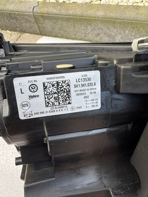 Frontscheinwerfer VW Golf I 5H1941035K Full LED Ein Stück (Rechts oder Links) SCH1442996083uv