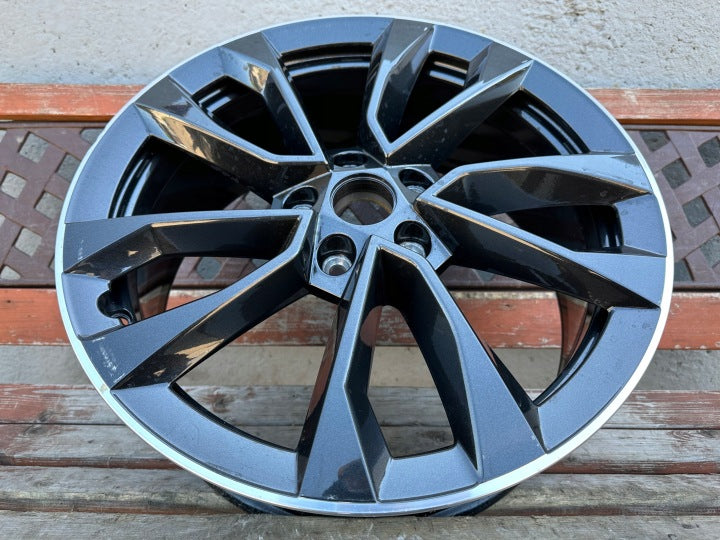 1x Alufelge 18 Zoll 7.0" 5x112 45ET Glanz Schwarz 57A601025AS Skoda Karoq FEL4513723029yz