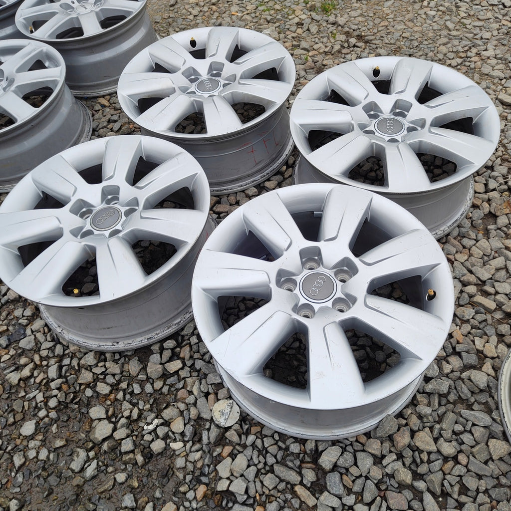 4x Alufelge 17 Zoll 7.0" 5x112 34ET Glanz Silber 4F0601025 Audi A6 A4 Rim Wheel