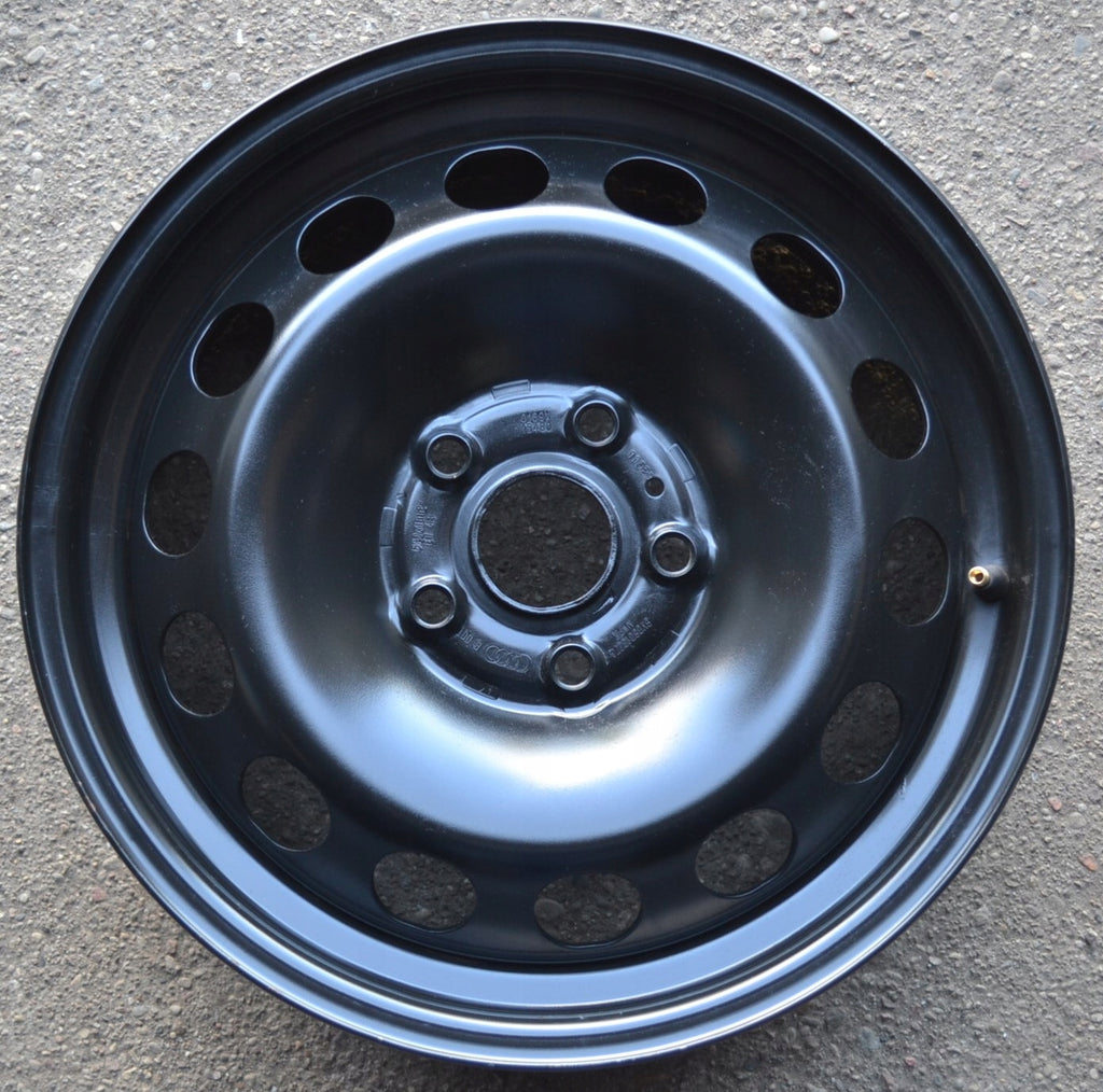 1x Alufelge 16 Zoll 6.5" 5x112 43ET Glanz Schwarz 8V0601027 Audi Rim Wheel