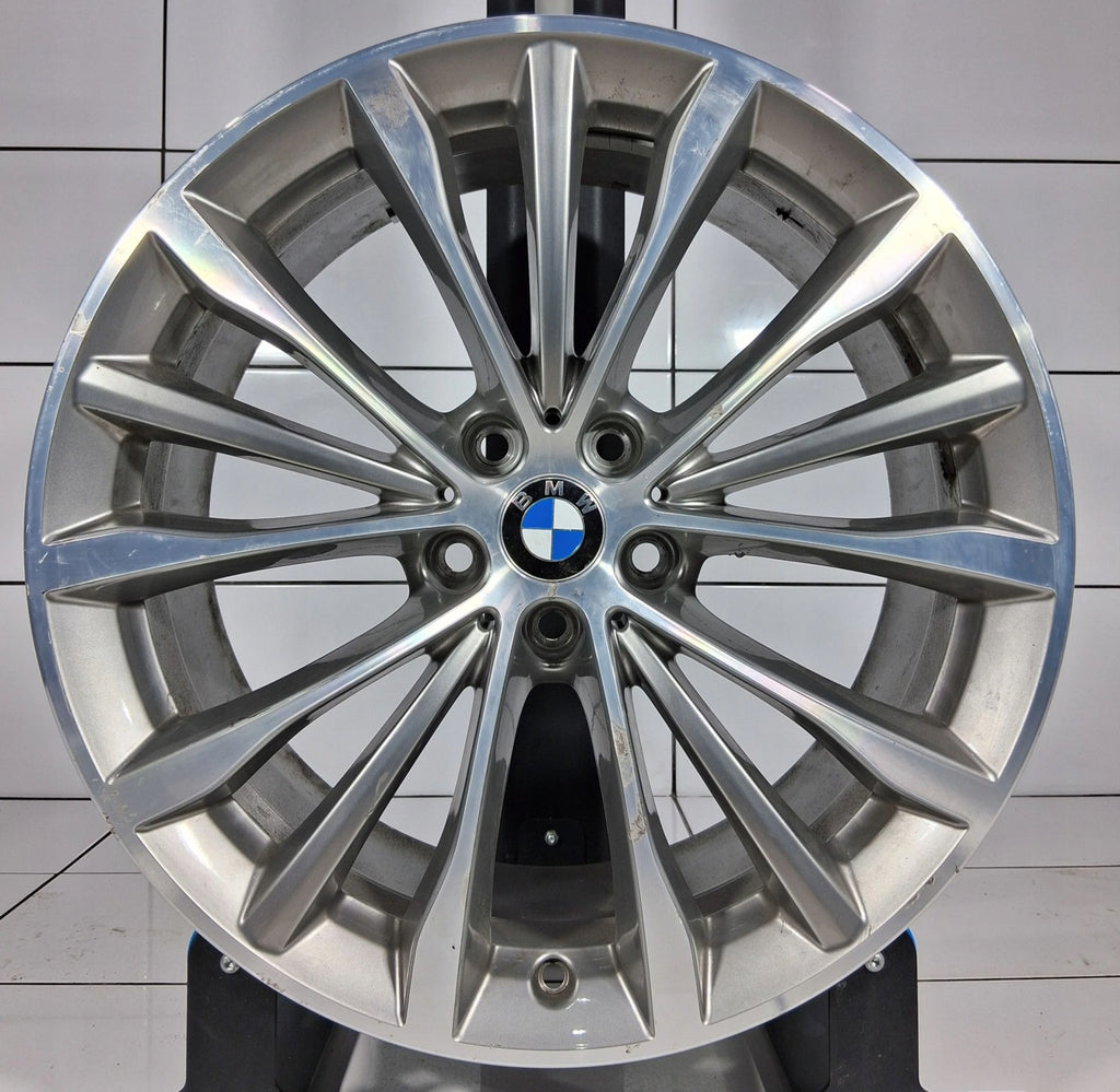 1x Alufelge 19 Zoll 8.0" 5x112 30ET Glanz Silber 6873942 BMW G31 G30 Rim Wheel FEL7366873949zn