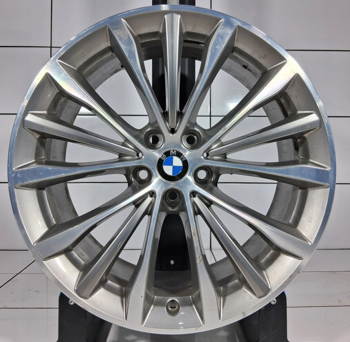 1x Alufelge 19 Zoll 8.0" 5x112 30ET Glanz Silber 6873942 BMW G31 G30 Rim Wheel FEL7366873949zn