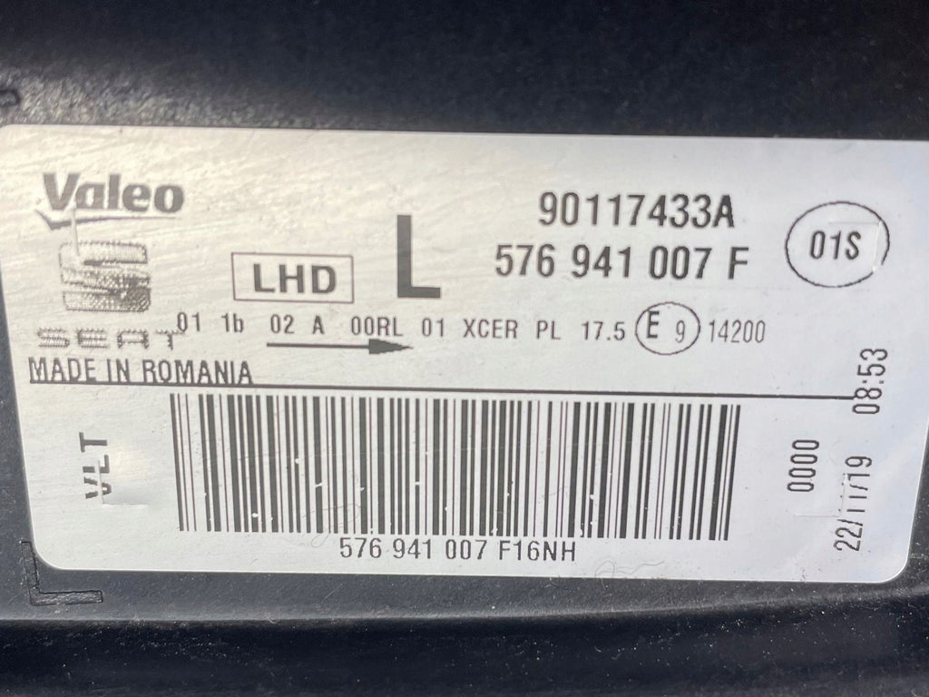 Frontscheinwerfer Seat Ateca 576941007F 90117433A Links Scheinwerfer Headlight