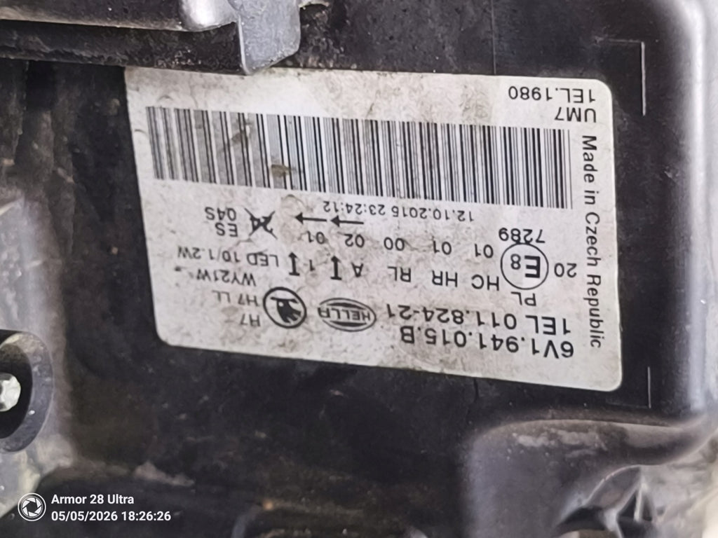 Frontscheinwerfer Skoda Fabia III 6V1941015B Links Scheinwerfer Headlight SCH7733170043xh