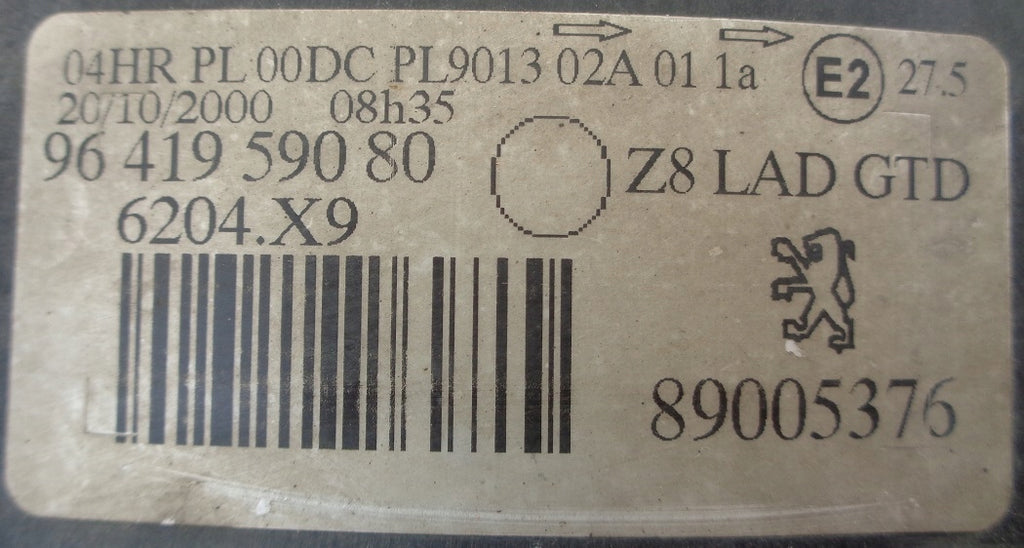Frontscheinwerfer Peugeot 607 9641959080 Links Scheinwerfer Headlight SCH4732981590bd