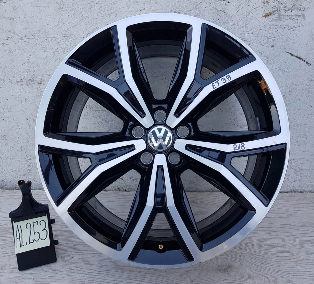 1x Alufelge 18 Zoll 7.0" 5x100 39ET 2GM601025F VW T-Cross Rim Wheel FEL5053092094xx