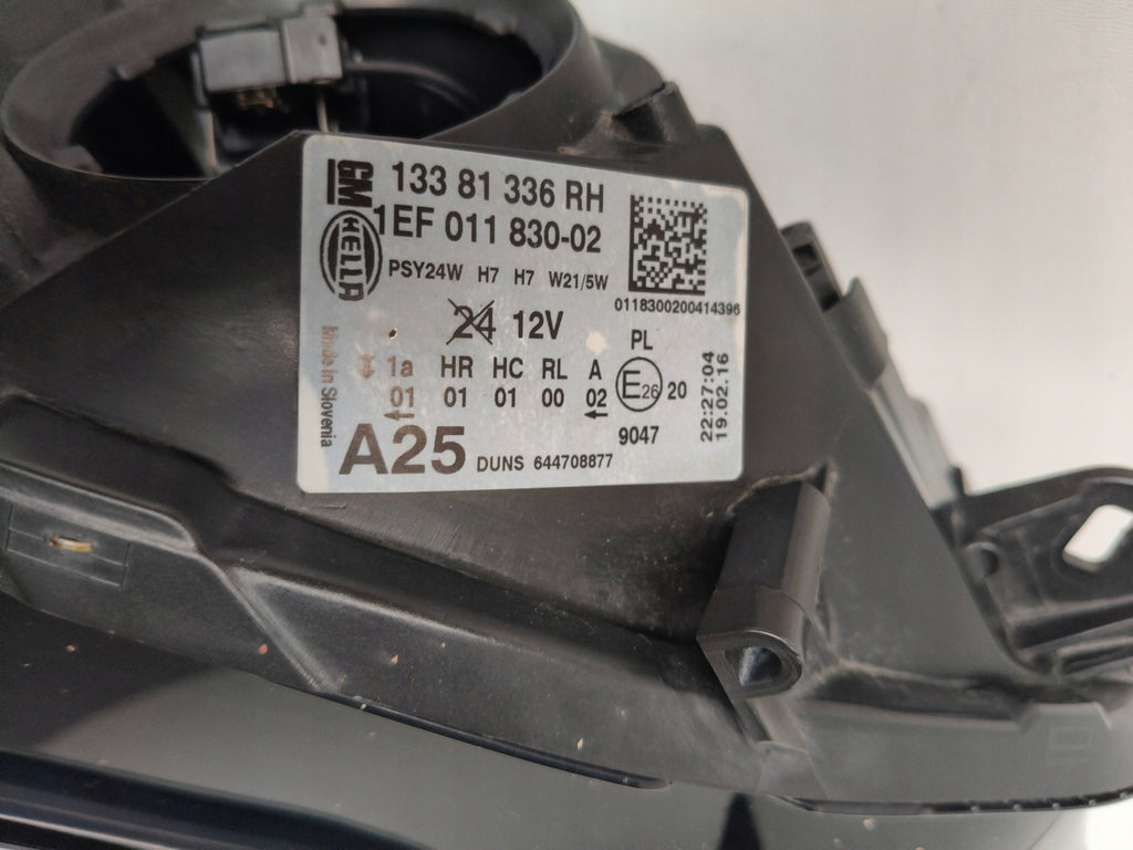 Frontscheinwerfer Opel Corsa E 13381336 Rechts Scheinwerfer Headlight SCH2043616202mz