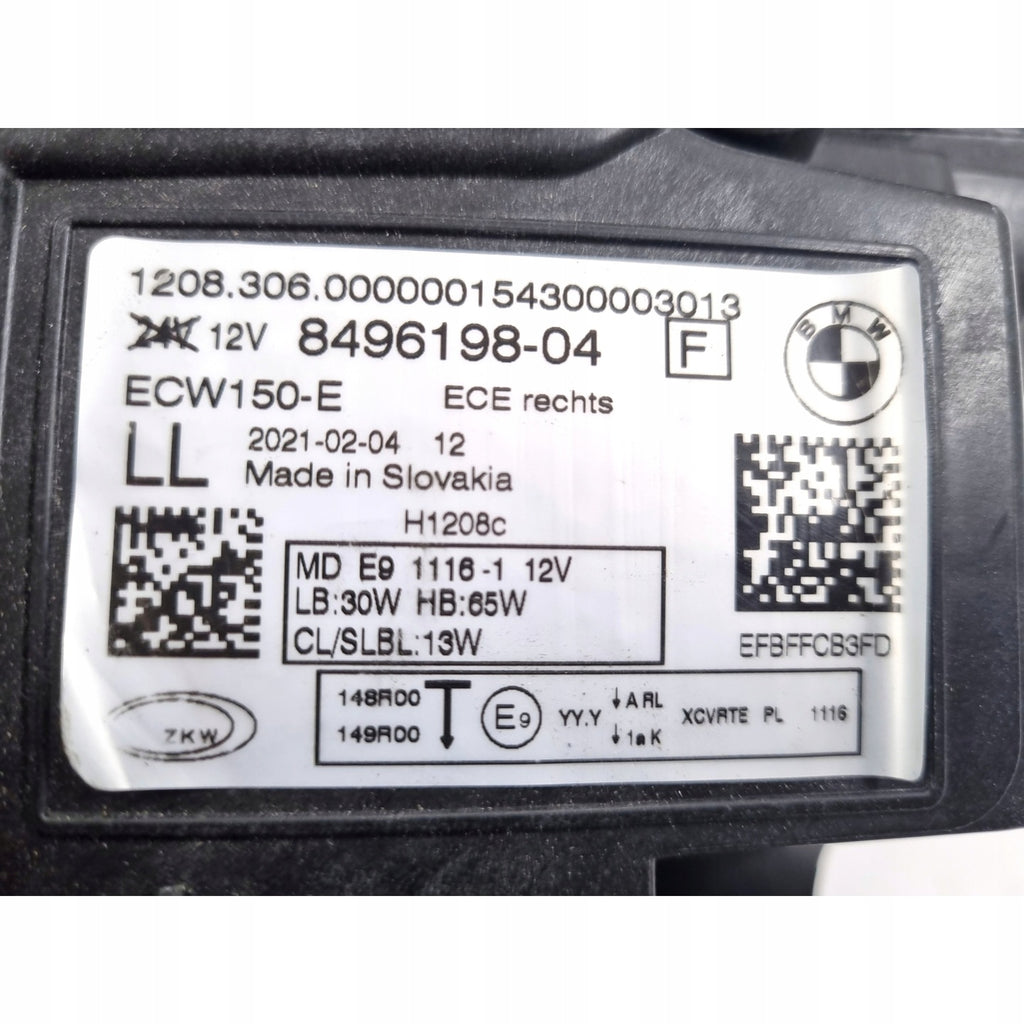 Frontscheinwerfer BMW 2 Active Tourer U06 8496198-04 Full LED Rechts Headlight