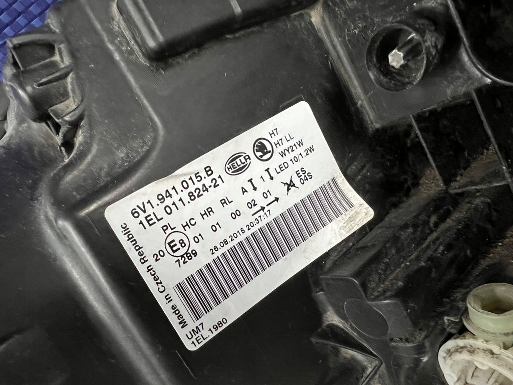 Frontscheinwerfer Skoda Fabia III 6V1941015B Links Scheinwerfer Headlight