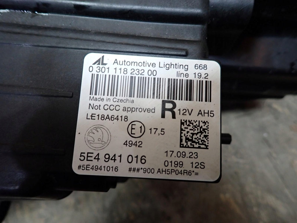 Frontscheinwerfer Skoda Octavia 5e3 I Nx3 Nx5 5E4941016 Full LED Rechts SCH1767953341ks