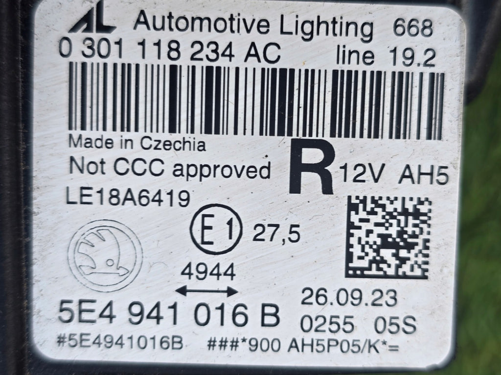 Frontscheinwerfer Skoda Octavia I 5E4941016B LED Rechts Scheinwerfer Headlight SCH2482156280xb