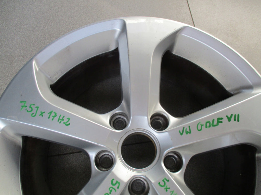 1x Alufelge 17 Zoll 7.5" 5x112 5G0601025BG VW Golf Vii Rim Wheel FEL3065561915gg