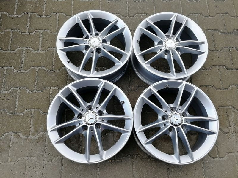 4x Alufelge 16 Zoll 6.5" 5x112 44ET A1774010100 Mercedes-Benz Cla Slc Rim Wheel FEL3983197543jk
